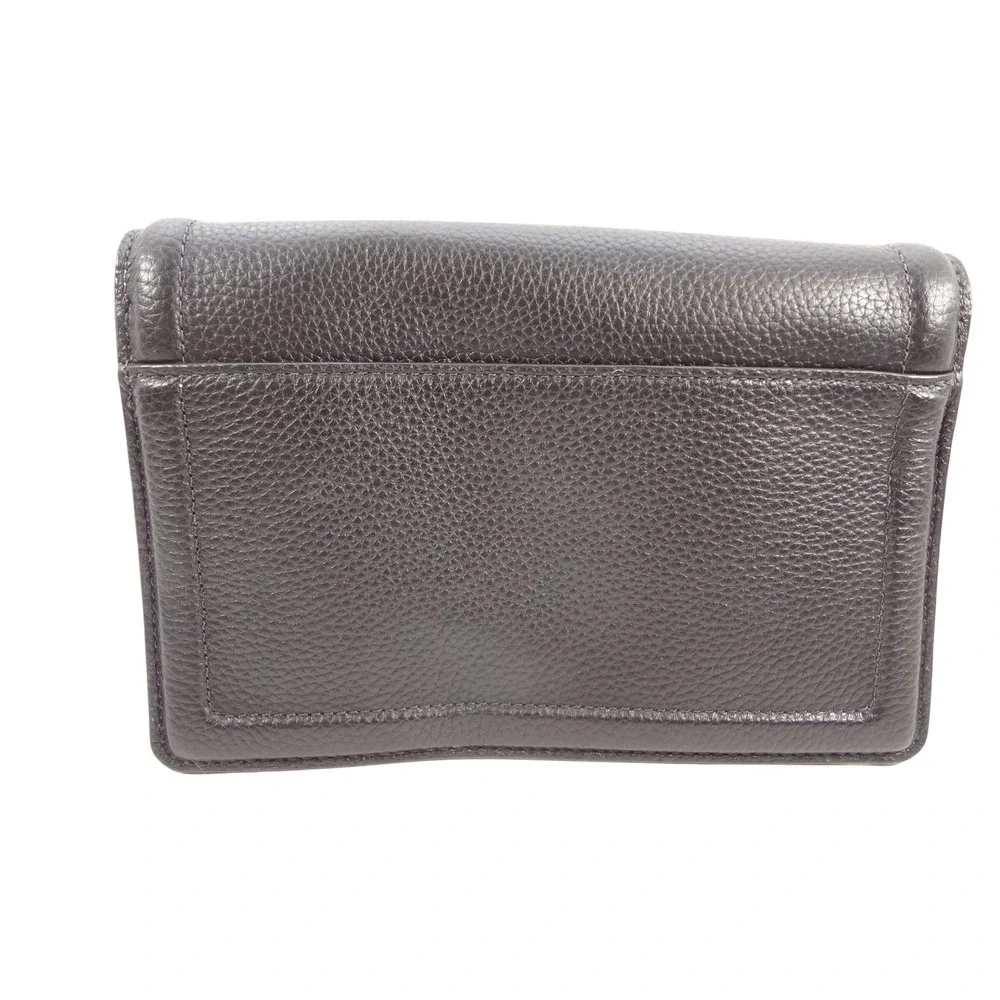 Kate Spade NY‎ Black Pebbled Leather Crossbody Bag Gold Hardware Knot Detail